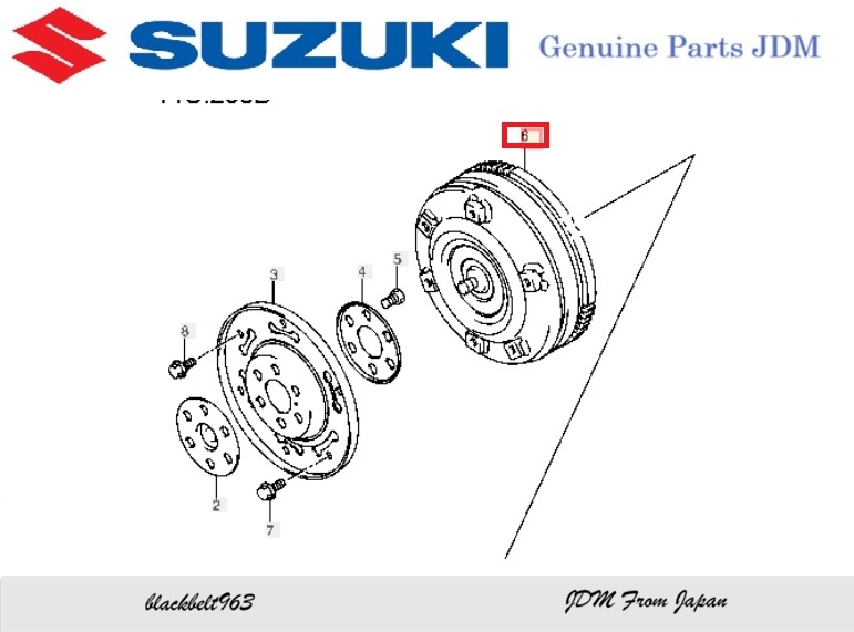 【SUZUKI純正パーツ】キャリィ/エブリィ ワゴン DA64W　トルクコンバーター 22710-68H10→22710-68H11-000