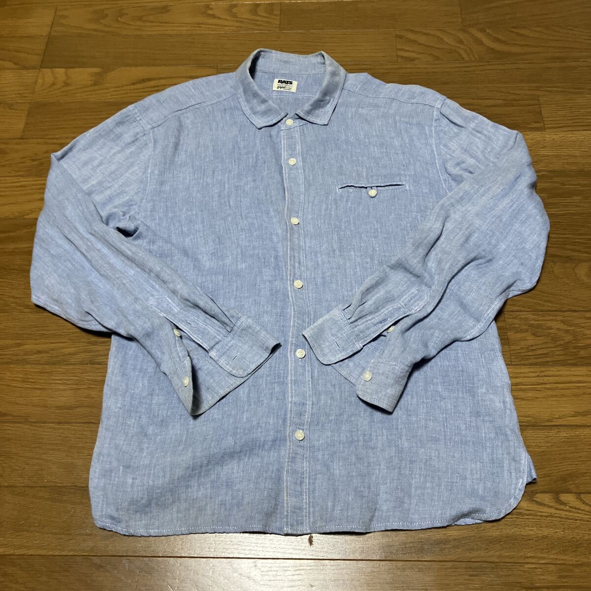 RATS rats シャツ　Xlarge XLサイズ　ラッツ　長袖シャツ 長袖　 シャツ　シャンブレーシャツ ワークシャツ