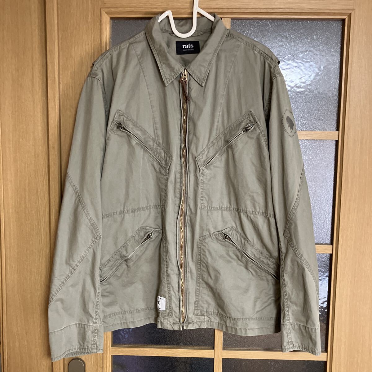 RATS rats ラッツ 美品 XLARGE XL ミリタリージャケット ワークジャケット カーキ