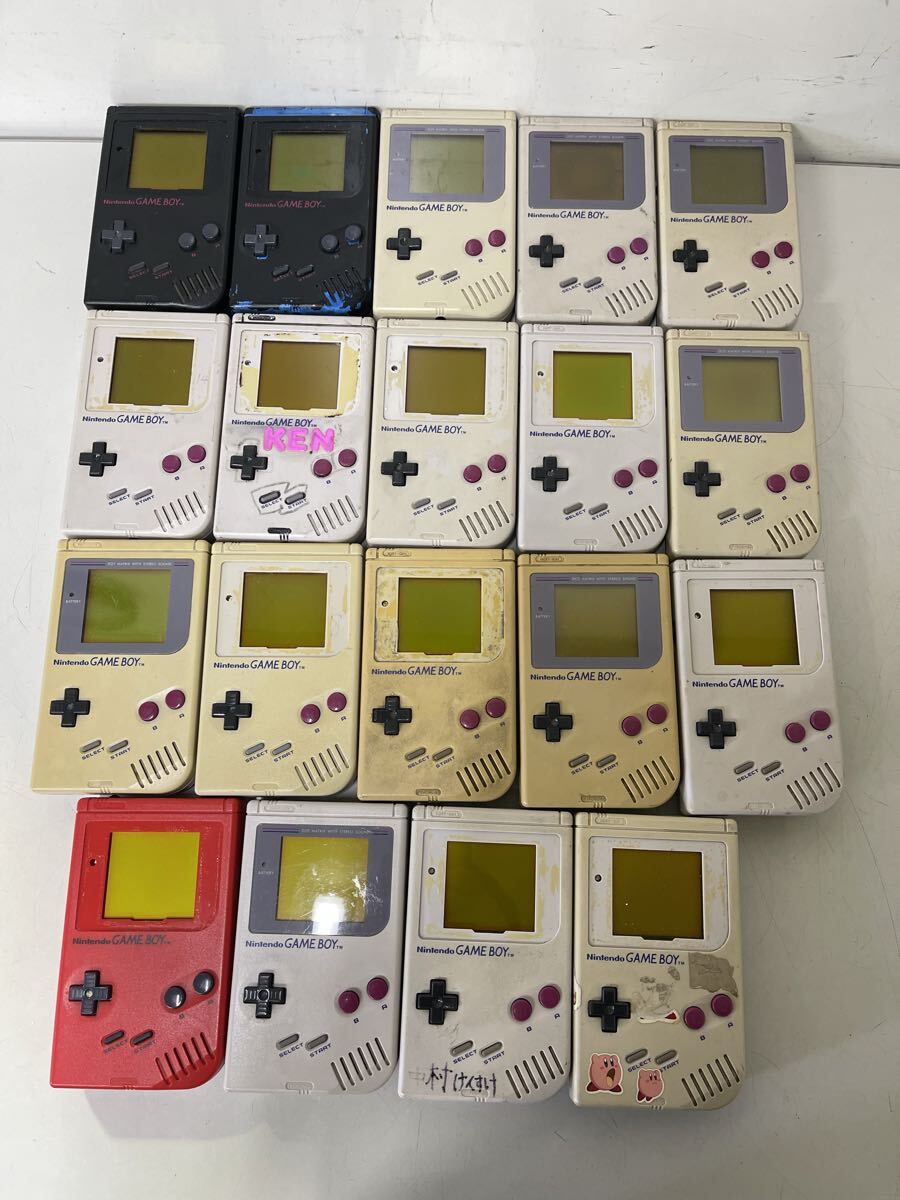 D804 【まとめ売り】任天堂 初代ゲームボーイ 19点セット Nintendo GameBoy DMG-01 ※通電/動作未確認品＊ジャンク品