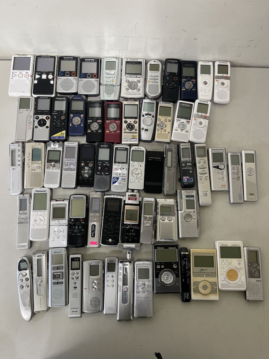 D817 OLYMPUS Panasonic ソニー　ICレコーダー まとめ売り 動作未確認　60台まとめ売り