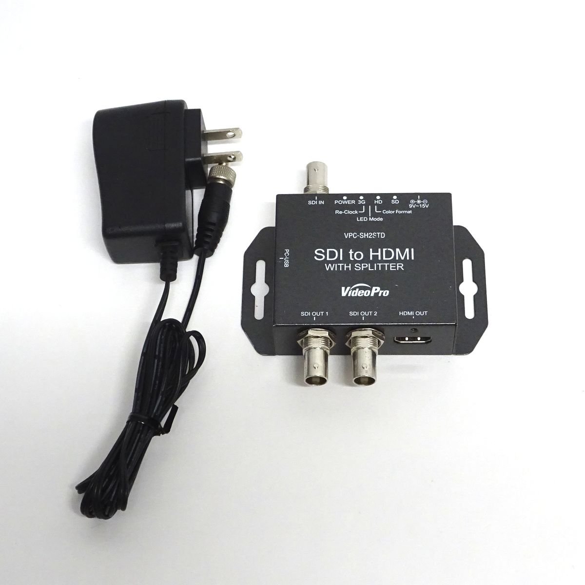 【在庫複数有】MEDIAEDGE VideoProシリーズ VPC-SH2STD SDI to HDMI コンバーター 3G-SDI HD-SDI 対応【中古/正常動作品】#432471-77