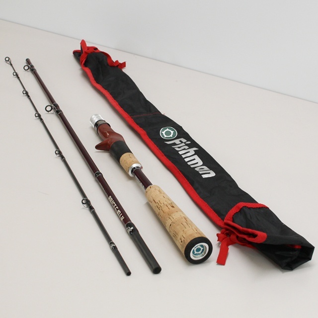【中古品】Fishman ベイトロッド BRIST 5.10LH 専用ソフトケース付き 3ピース ややキズ・汚れ（西）※発送元：北海道