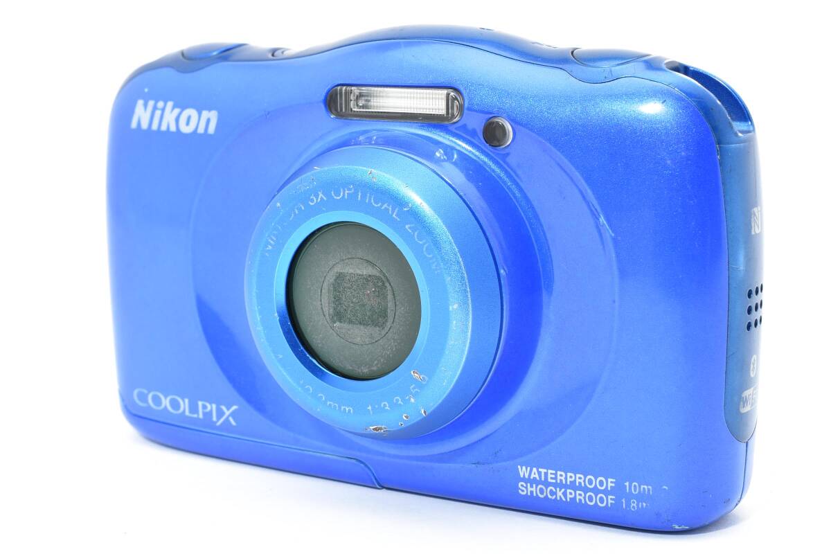 NIKON COOLPIX S33 ブルー ニコン コンパクトデジタルカメラ #4300