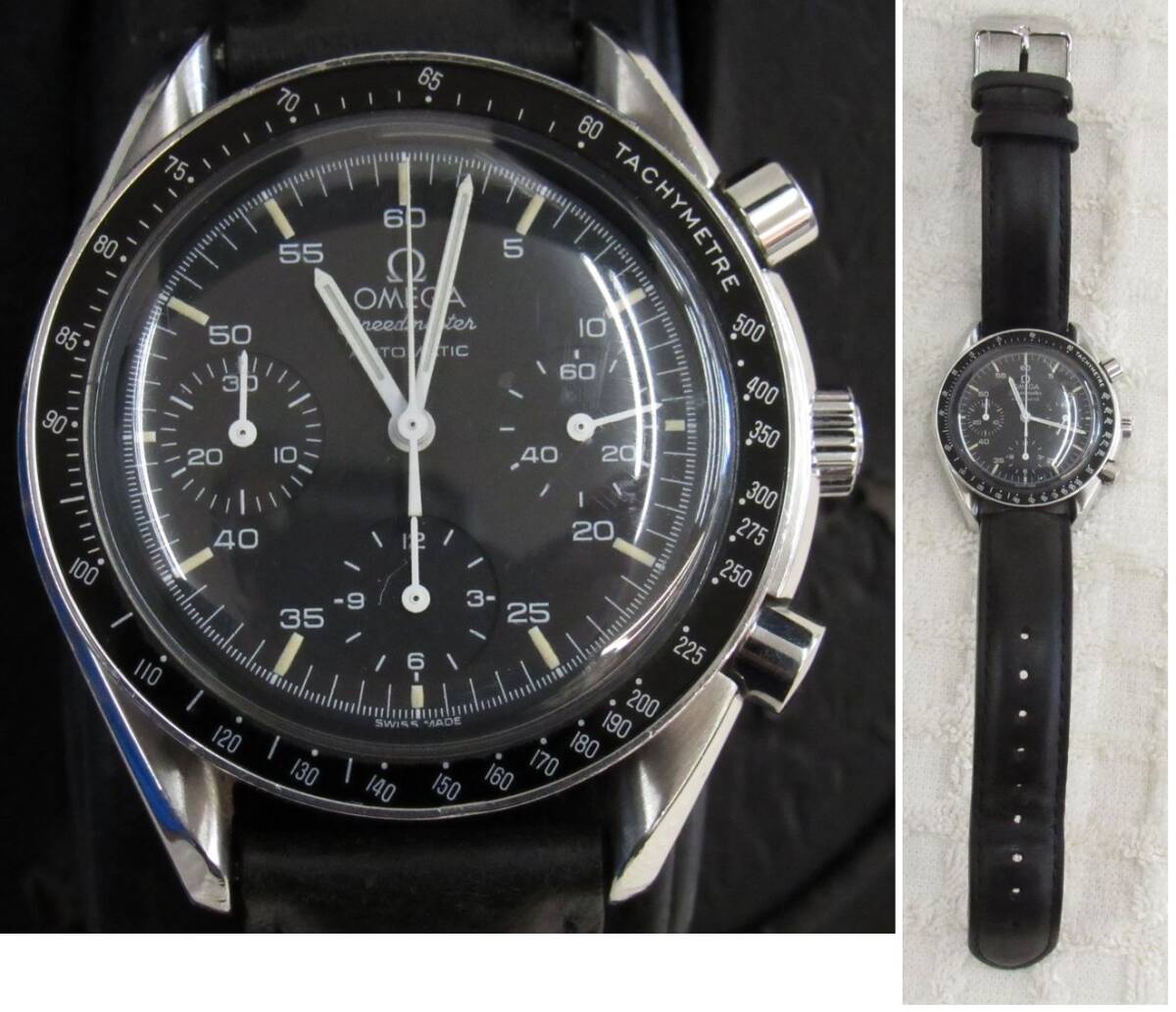 ■ BFc OMEGA SPEEDMASTER オメガ スピードマスター 3510.50 自動巻き 動作品 2015年 修理納品書あり おまけ自動巻き器 U58