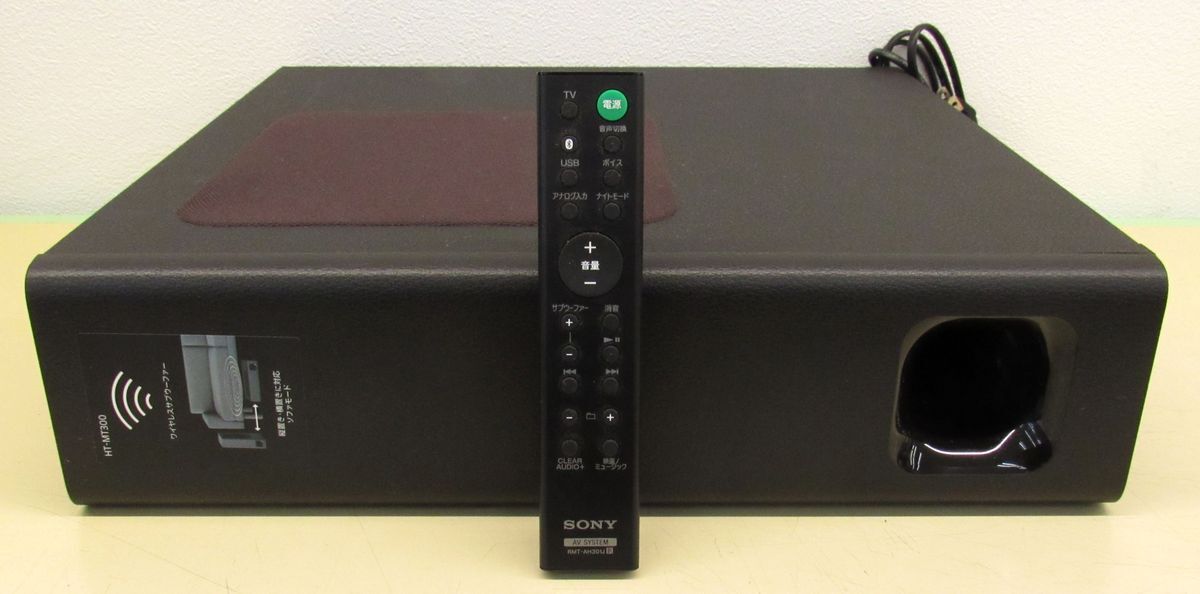 ■ BFc SONY ソニー アクティブサブウーファー リモコン付き SA-WMT300 RMT-AH301J 通電のみ確認 現状渡し U60