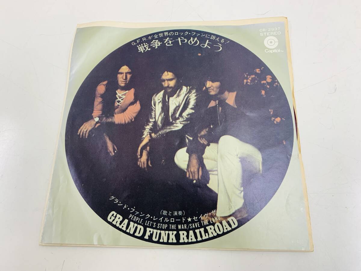 ☆ GRAND FUNK RAILROADグランド・ファンク・レイルロード／戦争をやめよう　　赤盤　＜中古EP＞