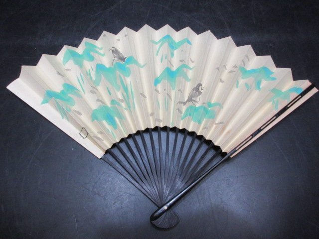 北大路魯山人　木版画　MOMOYAMA　WAKAMATSU　扇子