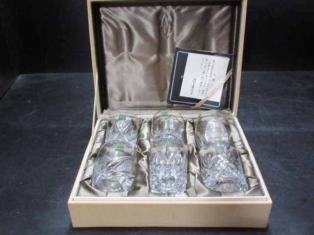 HOYA　CRYSTAL　ショットグラス？　6客　未使用