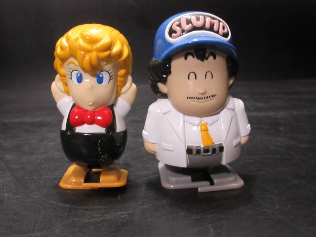 Dr.スランプアラレちゃん　ゼンマイ　トコトコ人形　則巻千兵衛　茜ちゃん　当時物　ぜんまい　ウォーク人形