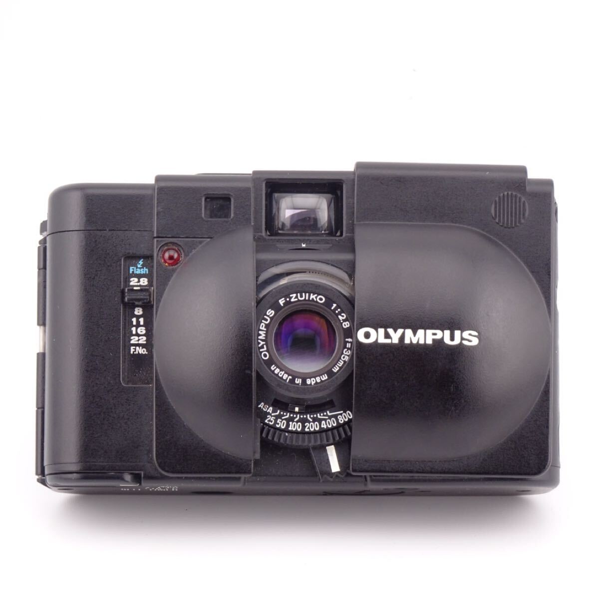 【動作確認済】 OLYMPUS XA 初代 コンパクトフィルムカメラ 単焦点レンズ F.ZUIKO 1:2.8 35mm 新品電池交換済み オリンパス