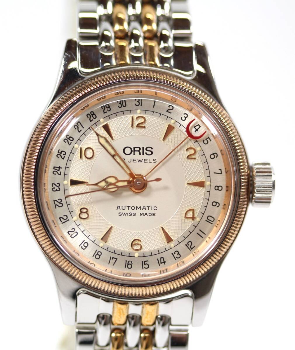 Y7204#◆中古品◆ORIS オリス ビッグクラウン ポインターデイト 7400B