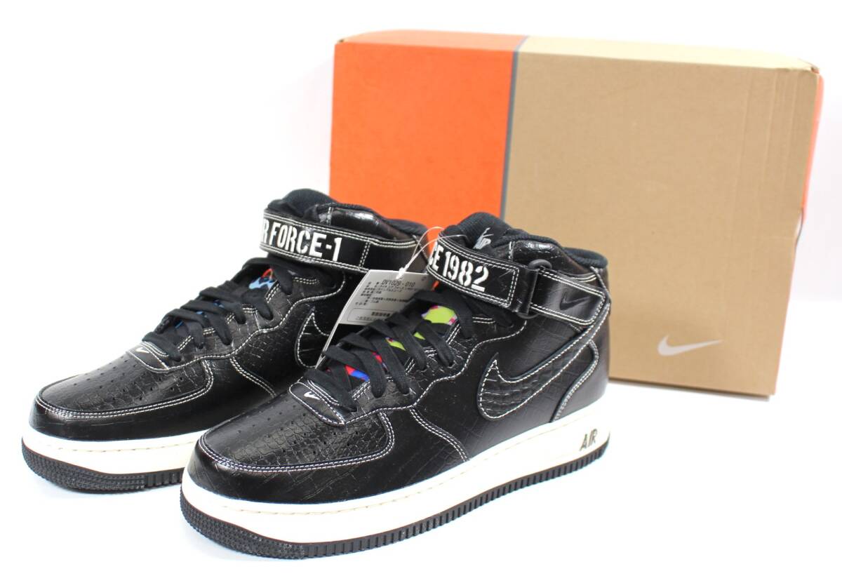Y7207＃◆未使用品◆NIKE ナイキ AIR FORCE 1 MID '07 LX DV1029-010 ブラック 27cm 
