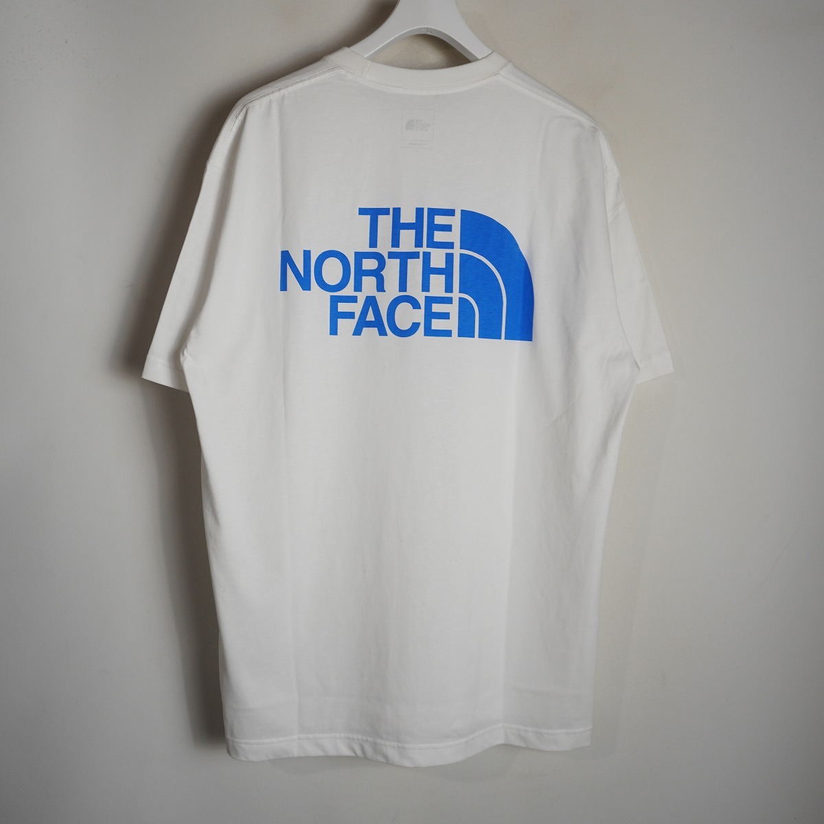 新品 25SS THE NORTH FACE ザ ノースフェイス S/S FD Color Scheme Cotton Tee 半袖 Tシャツ カットソー NT32548 白 XL 1639Q★4