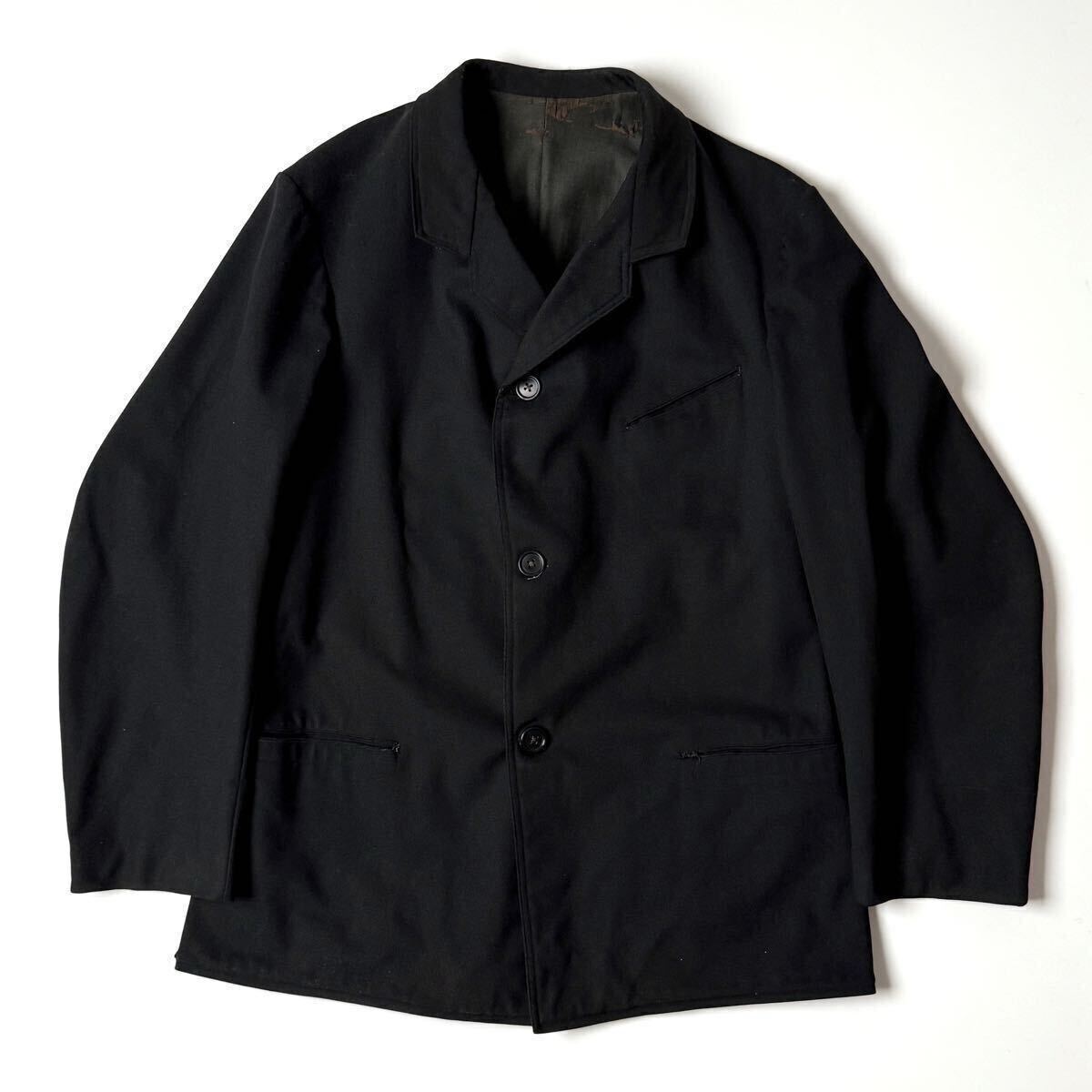 1910's フランス 3ボタン サックコート ウール ジャケット ヴィンテージ French 3Button Sack Coat