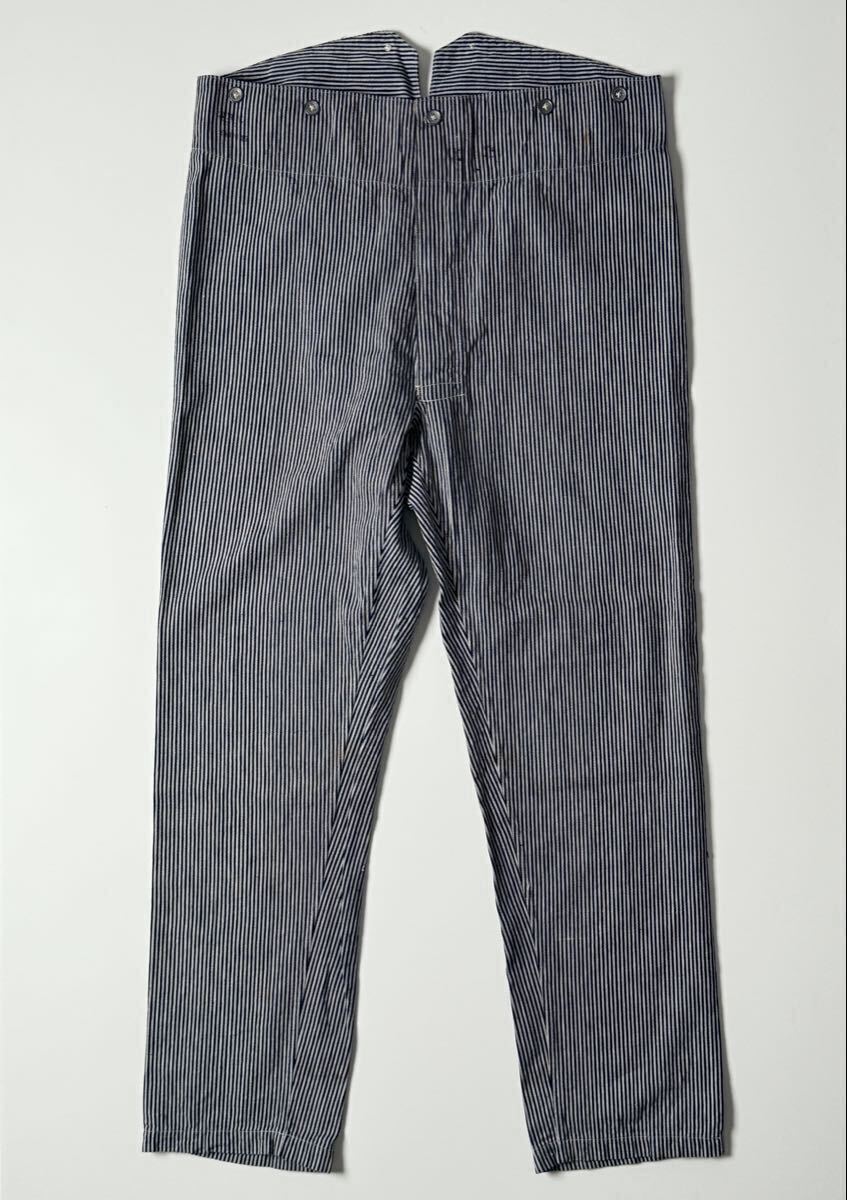 スウェーデン軍 ホスピタルパンツ 1930's デッドストック ヒッコリー ヴィンテージ ミリタリー