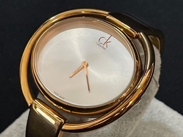  ※32552 CalvinKlein K4F 2N6 腕時計 クオーツ レディース ゴールド カルバンクライン 