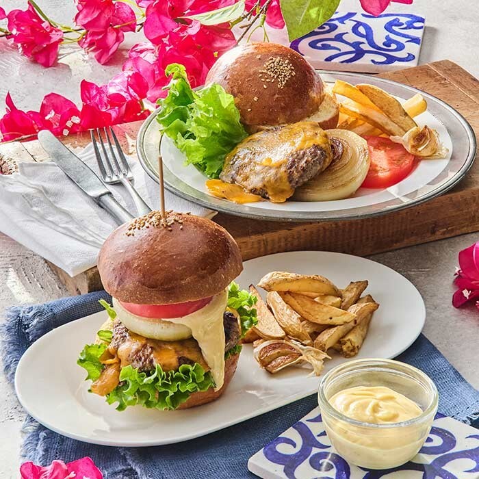 ABCクッキングレシピ 紙レシピ「絶品トリュフマヨチーズバーガー＆ポテト」料理 2026年3月4月タブレット限定メニュー