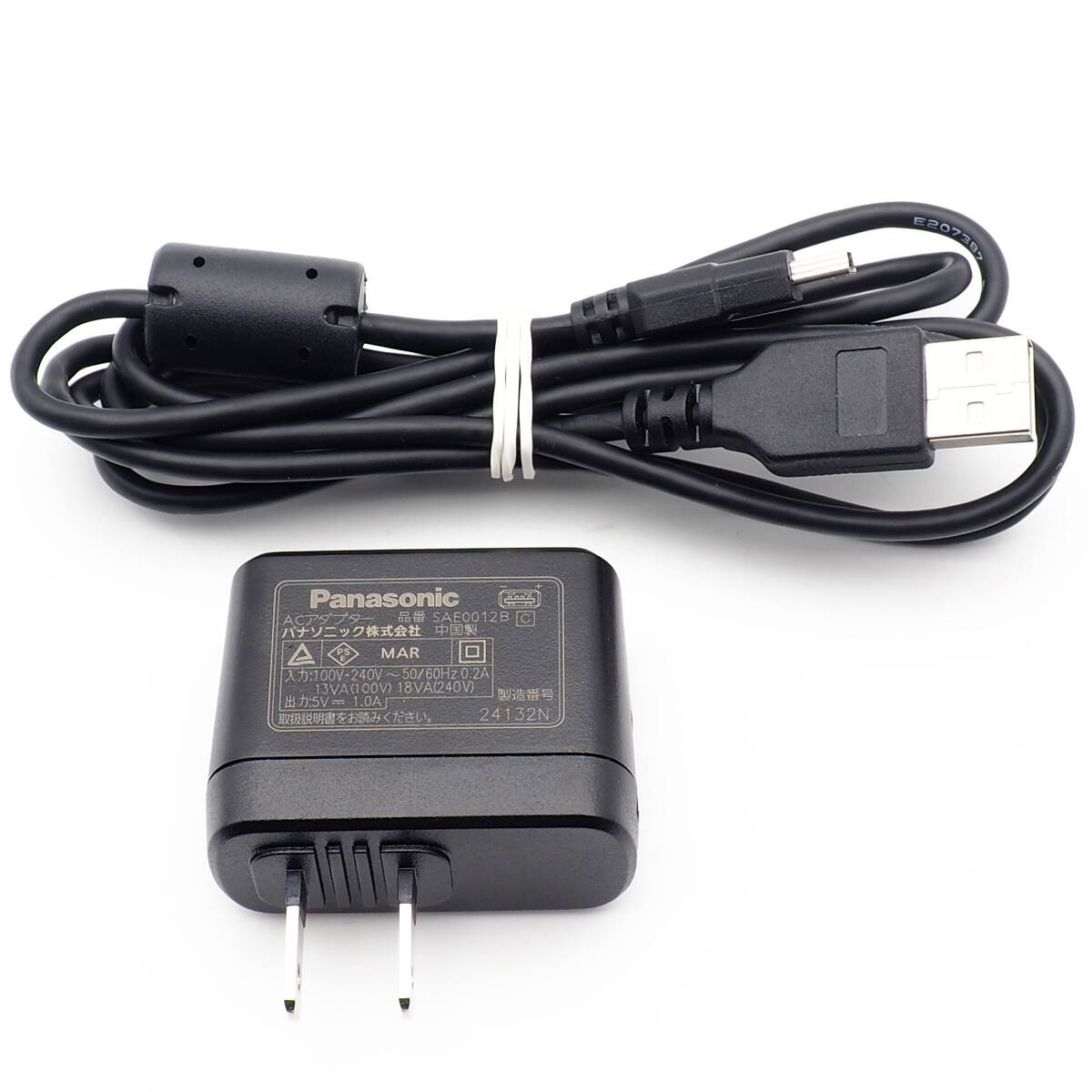 Panasonic ACアダプター SAE0012B LUMIX 対応 mini-B USB ケーブル付 中古良品