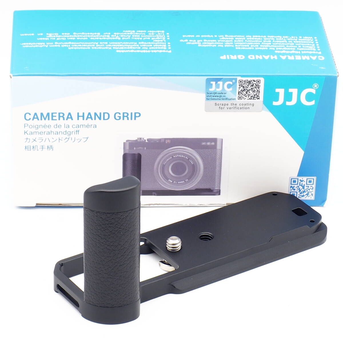 FUJIFILM X-E4 専用 L型グリップ JJC HG-XE4 アルカスイスQRプレート対応 ハンドグリップ 純正 MHG-XE4 比較で激安 握りやすい！