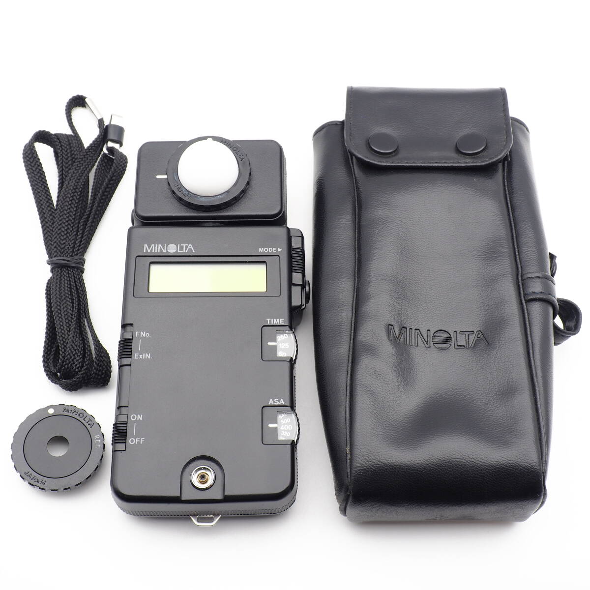 MINOLTA FLASH METER III 正常作動 ヴィンテージ 格安！ケース付 定常光 AMBI [入射光/反射光] フラッシュ光[CORD/NON.C/MULTI] 各確認済
