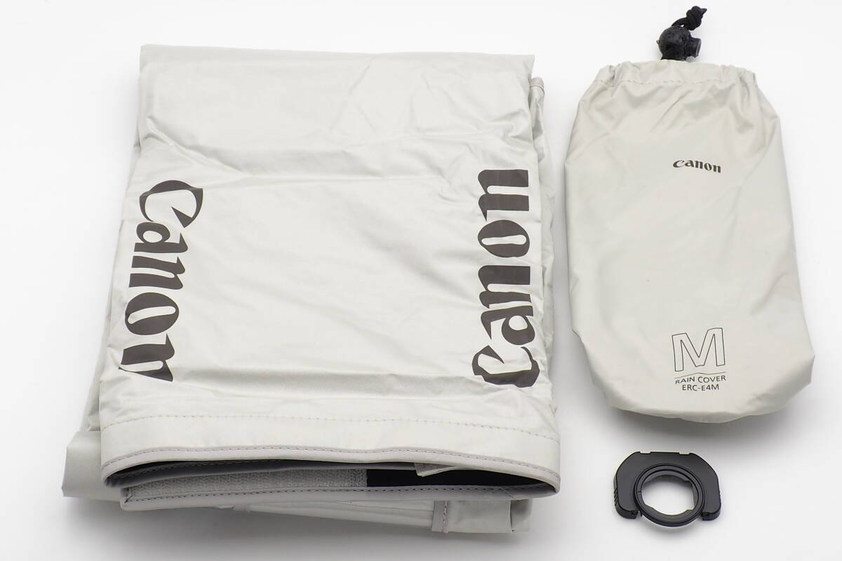 Canon RAIN COVER M ERC-E4M 200ｍｍ F2L 300mm F2.8L 400mm F4 DO クラスレンズ用 旧世代 EOS5D IV 7D II -1DX シリーズなど レインカバー