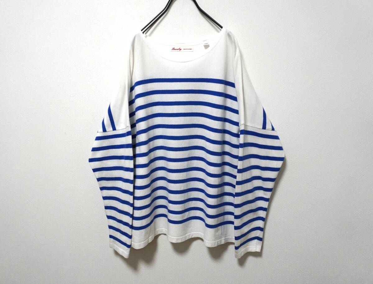 BEAMS BOY コットンボーダーゆるカットソー 日本製