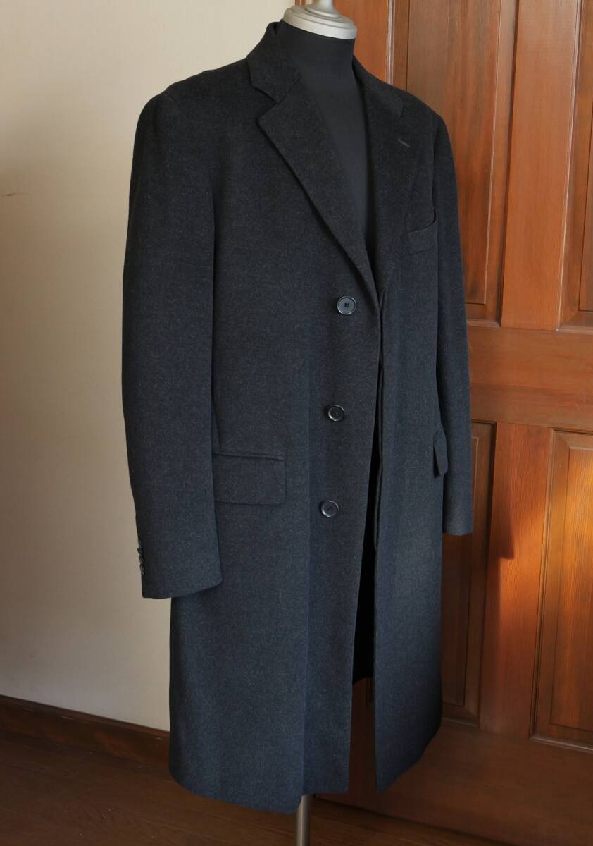 使用少　美品　高品質　ウール＋カシミヤ　黒　サイズ L　