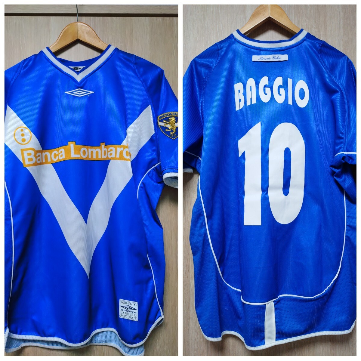 UMBRO ブレシア ユニフォーム イタリア代表 ロベルト バッジョ 10番 セリエA BAGGIO アンブロ