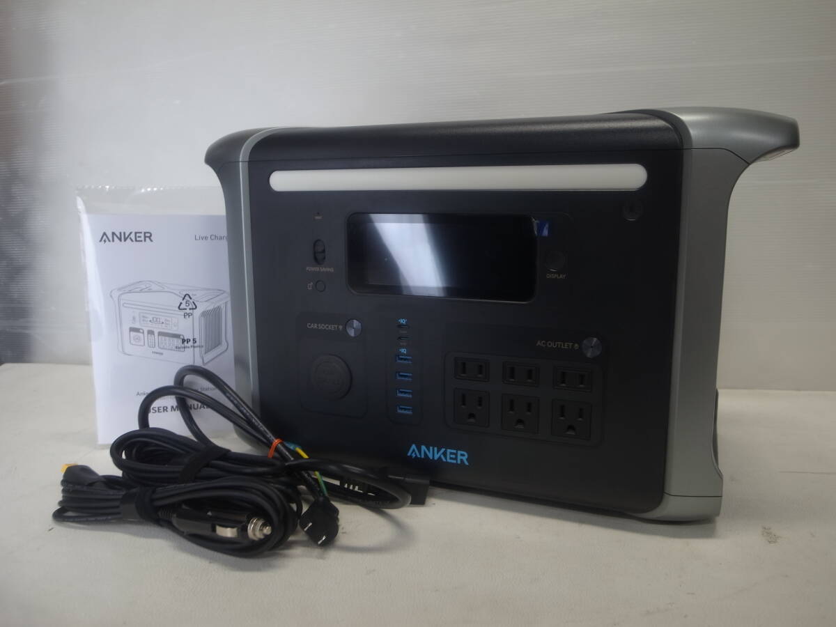 美品★ANKER/アンカー★ポータブル電源★757★Portable Power Station★A1770★1229Wh★車中泊/キャンプ/BBQ/アウトドア/防災/非常用