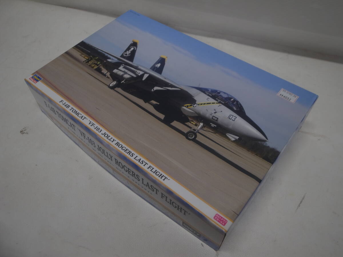 未使用！未組立★ハセガワ★F-14B トムキャット VF-103 ジョリー ロジャース ラストフライト★1/48スケール★プラモデル 09677