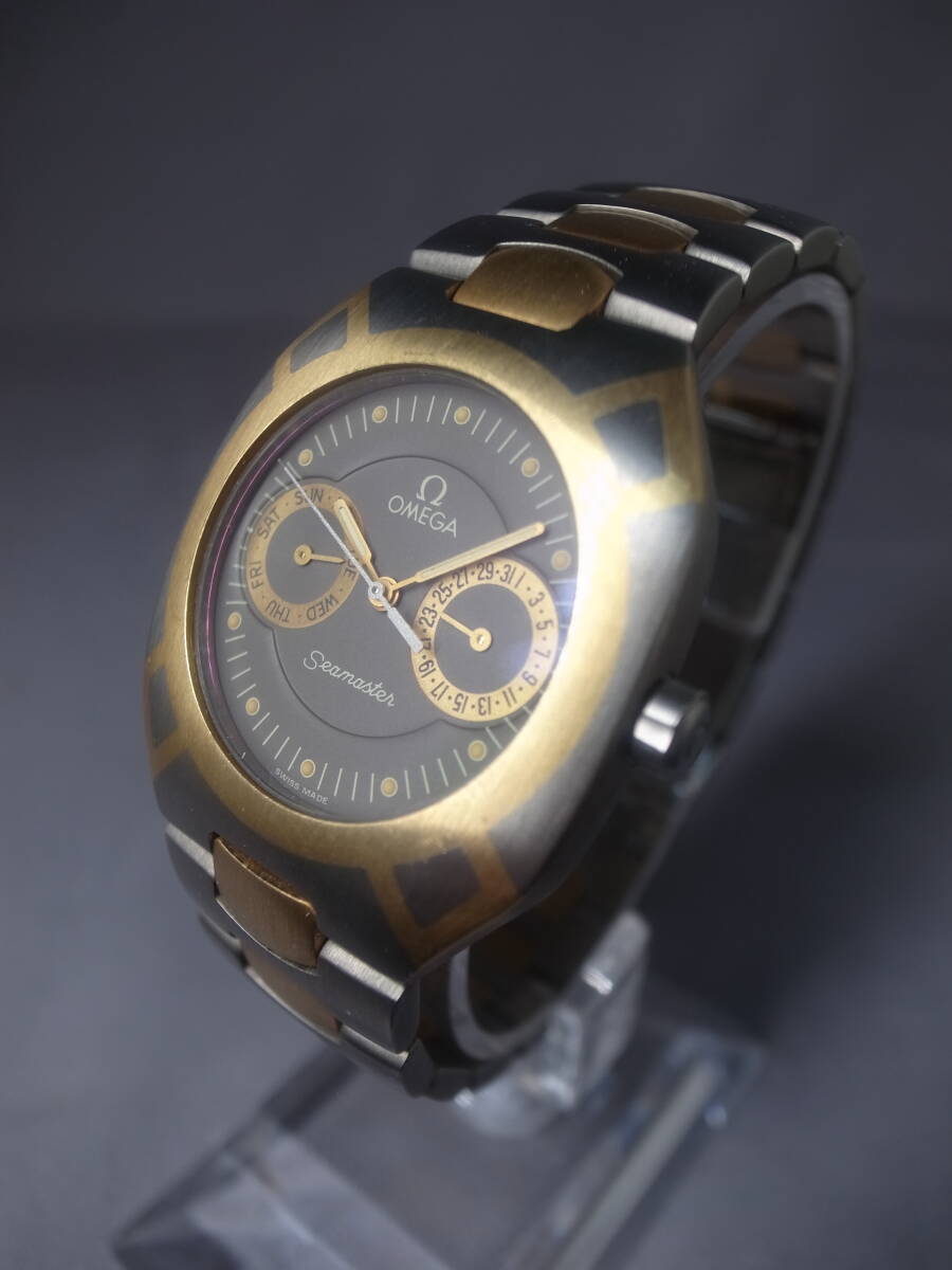 美品！稼動品★OMEGA/オメガ★Seamaster★腕時計★TITANE QUARTZ 120m★ポラリス★メンズ★電池交換済み♪