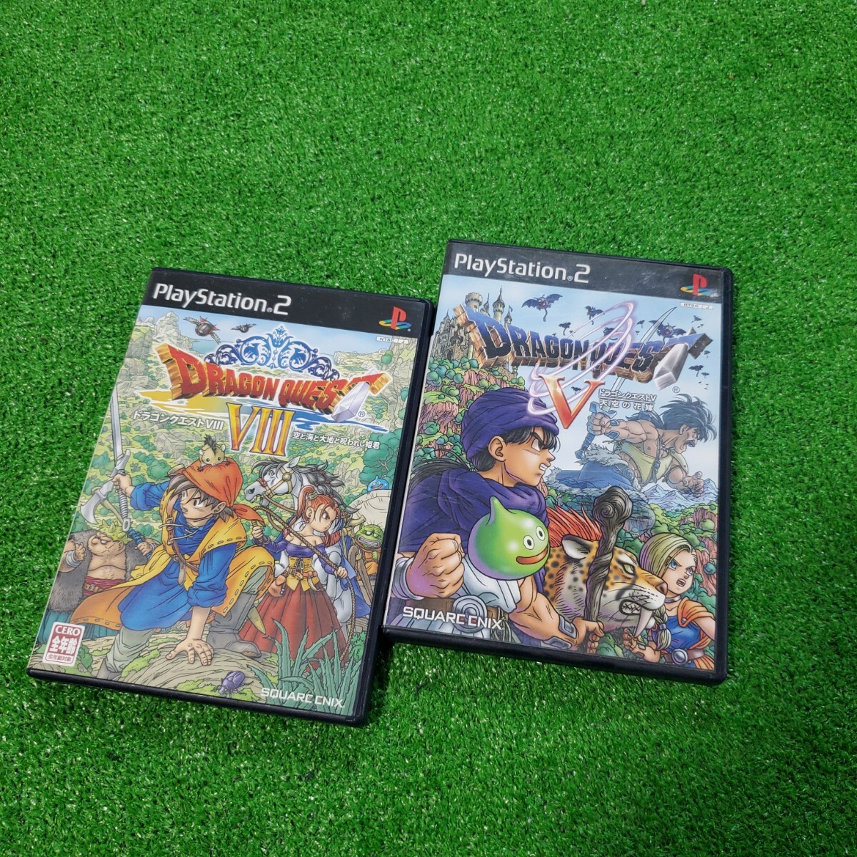 PS2 ソフト DRAGON QUEST V VIII ドラゴンクエスト5 8 動作確認済み 天空の花嫁 空と海と大地と呪われし姫君 まとめ売り 人気ソフト 