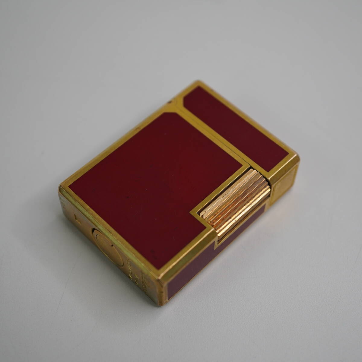 デュポン　S.T.Dupont　都彭　レッド×ゴールド　ガスライター　5378