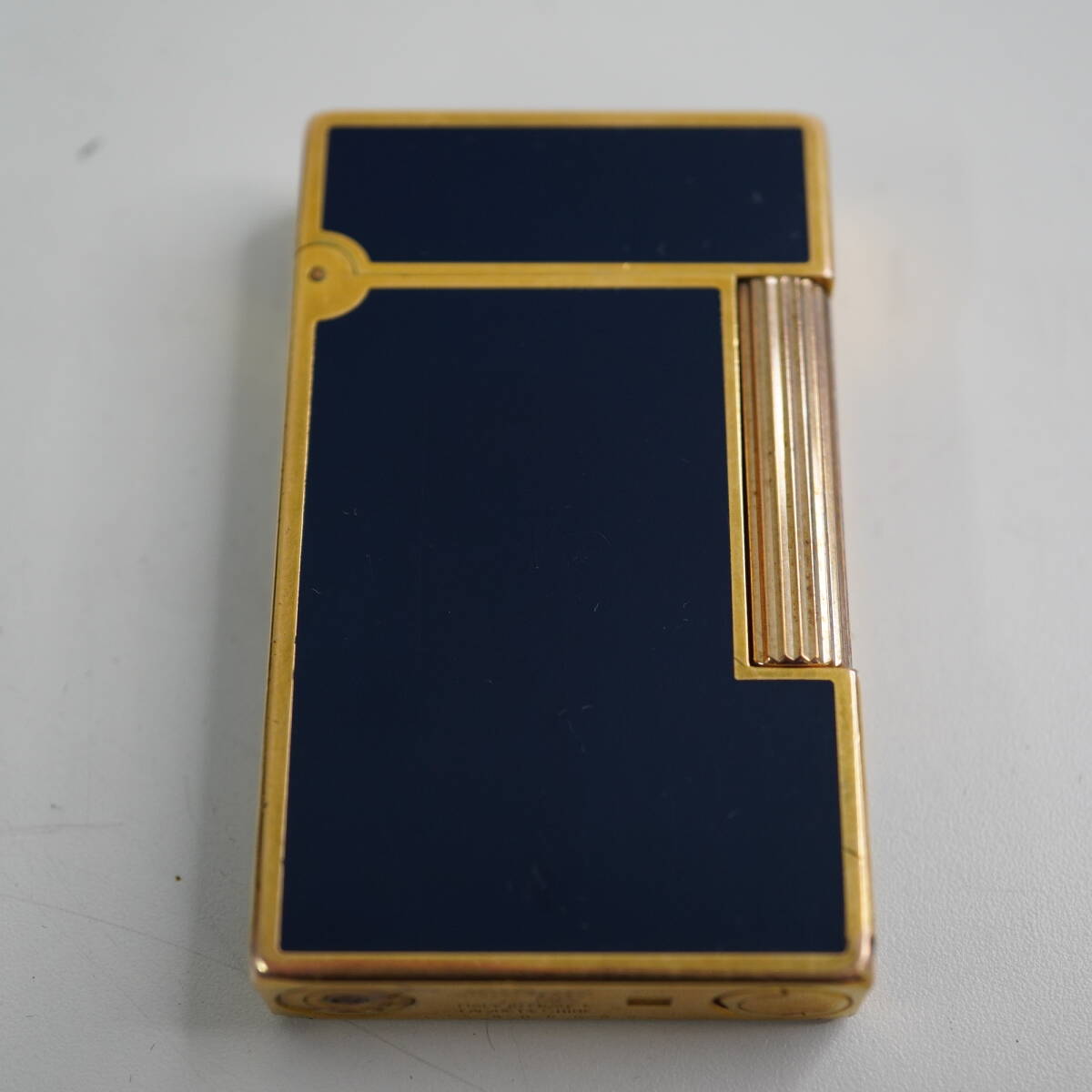 デュポン　S.T.Dupont　ブルー×ゴールド　エナメル調　5186