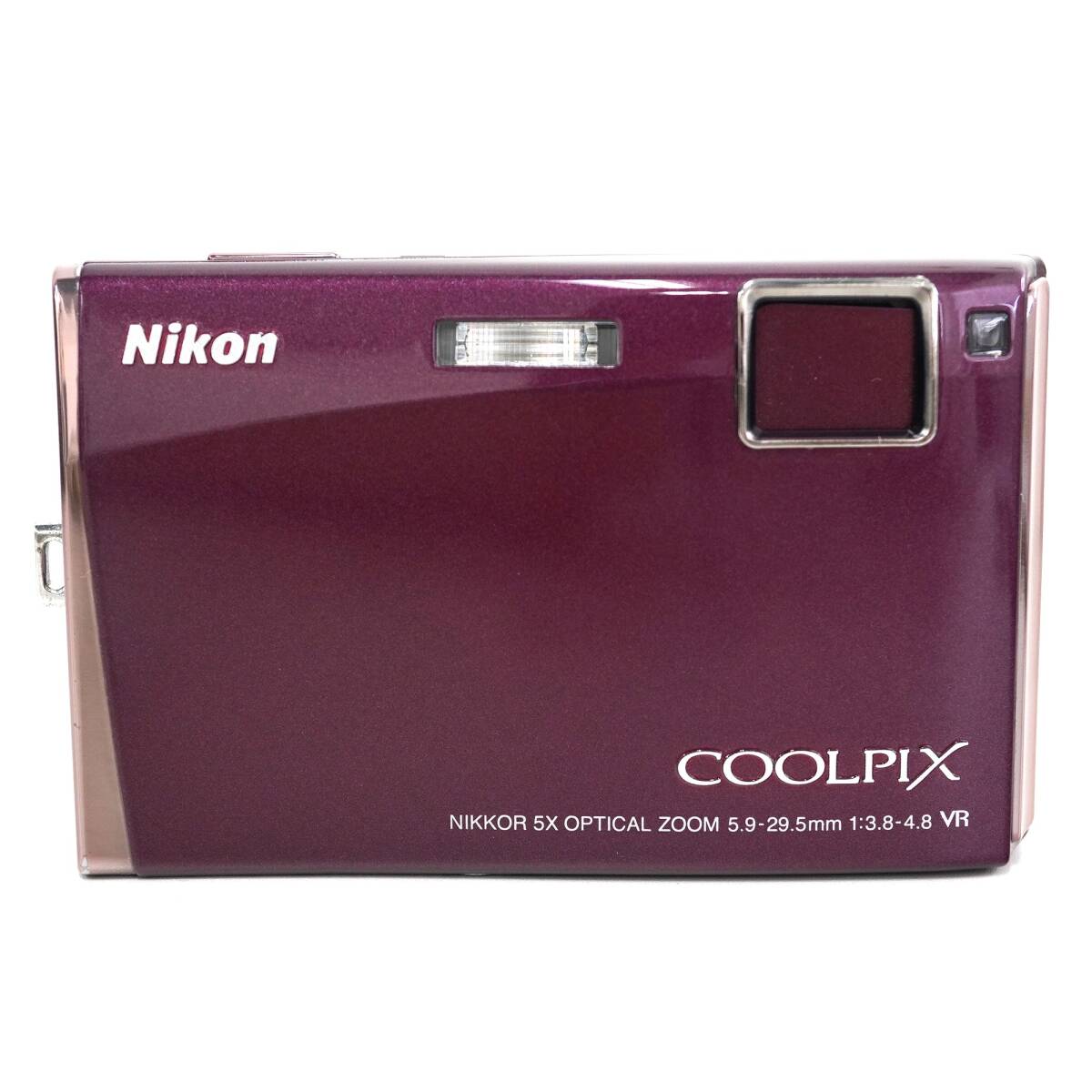 Nikon　COOLPIX　S60　ニコン　デジカメ　クールピクス　ワインレッド　5233