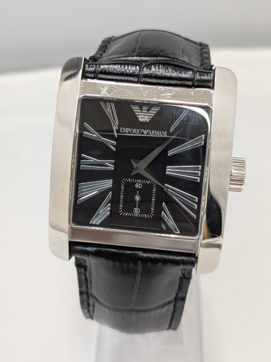 EMPORIO ARMANI 腕時計 AR-0180 エンポリオ アルマーニ 稼働品 (北4351)