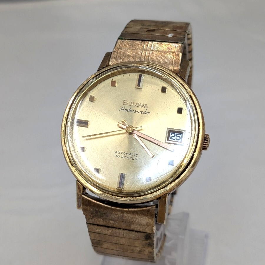 BULOVA ブローバ Ambassador アンバサダー 自動巻き 腕時計 アンティーク (北5153)