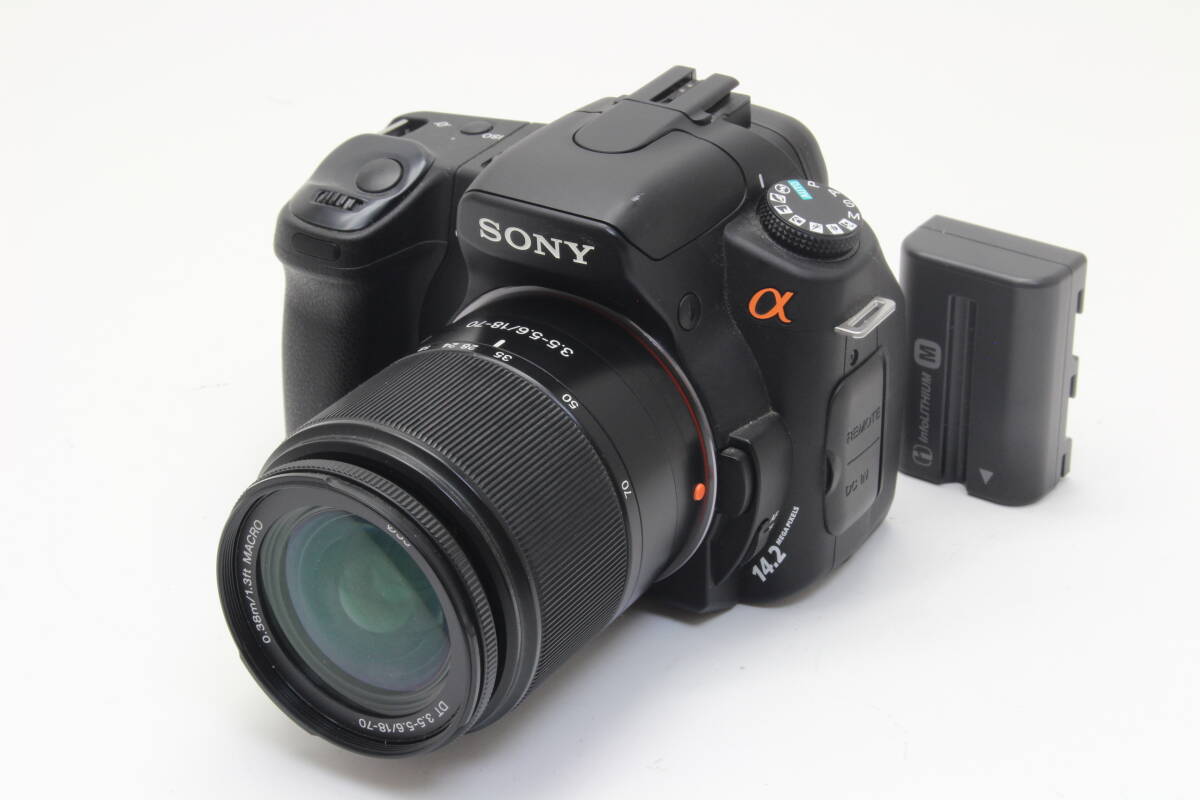 C (やや難あり) SONY ソニー α350 DT 18-70mm F3.5-5.6 レンズセット 返品不可