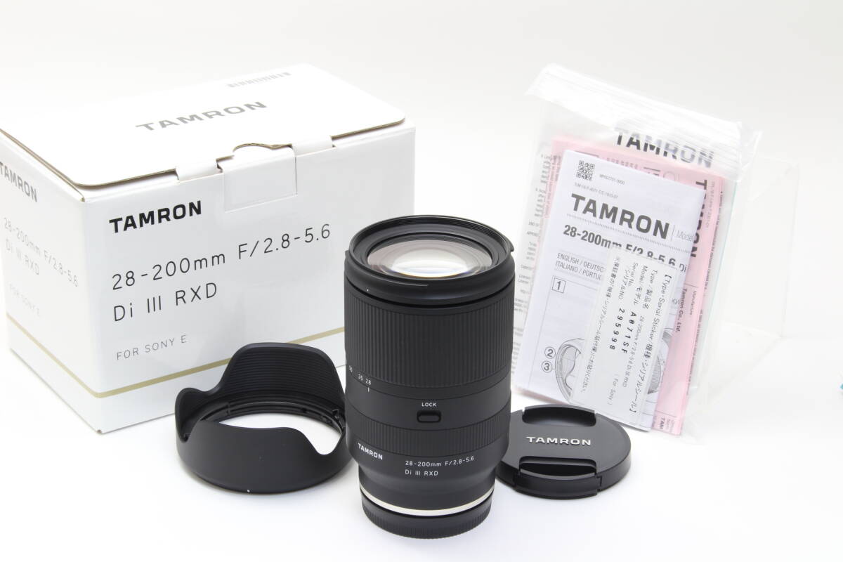 未使用 TAMRON タムロン Di III 28-200mm F2.8-5.6 RXD SONY E用 初期不良返品無料