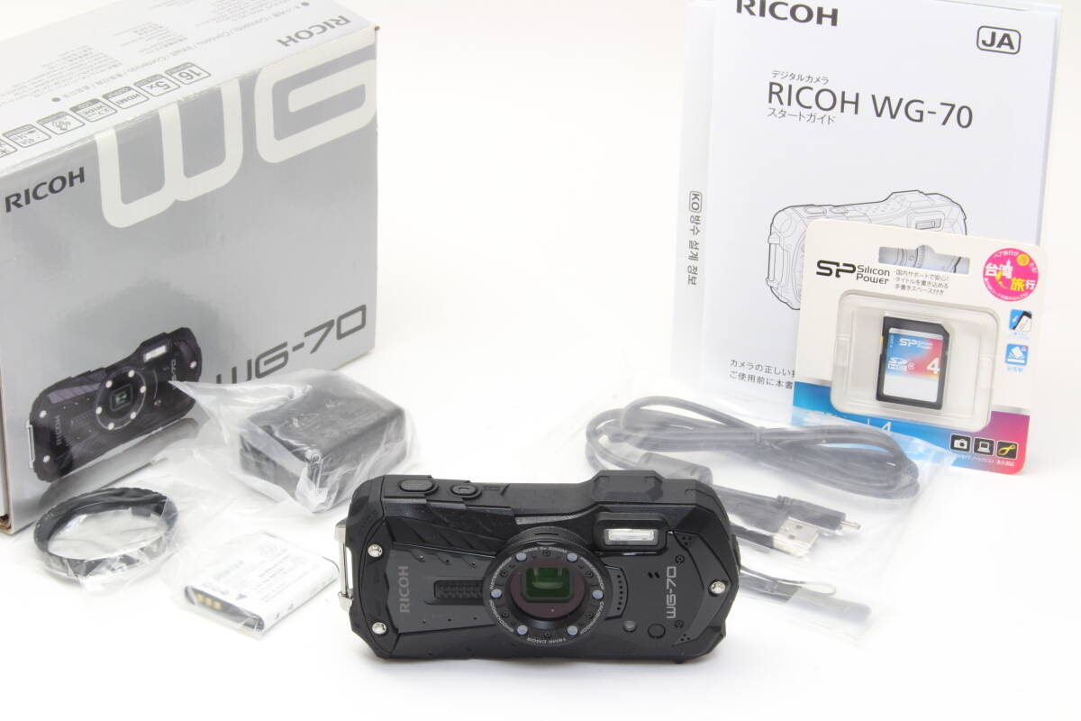 未使用 RICOH リコー WG-70 ブラック 初期不良返品無料