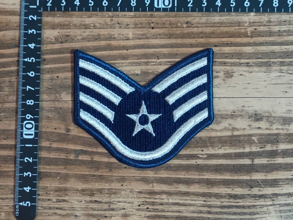 b▲ワッペン アメリカ空軍 技術軍曹 階級章 未使用品