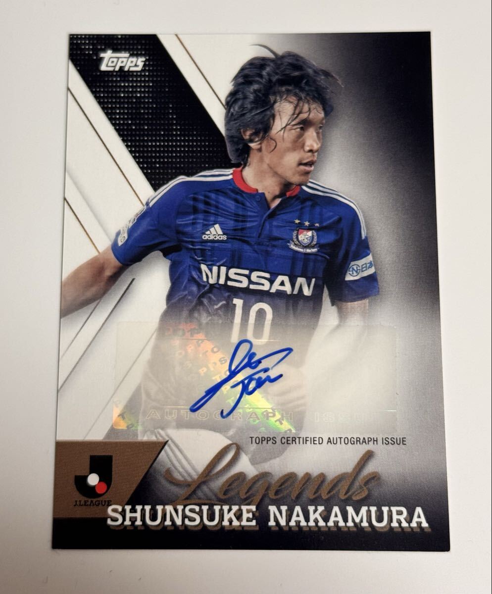 横浜Fマリノス 中村俊輔 auto 直筆サインカード EPOCH BBM auto