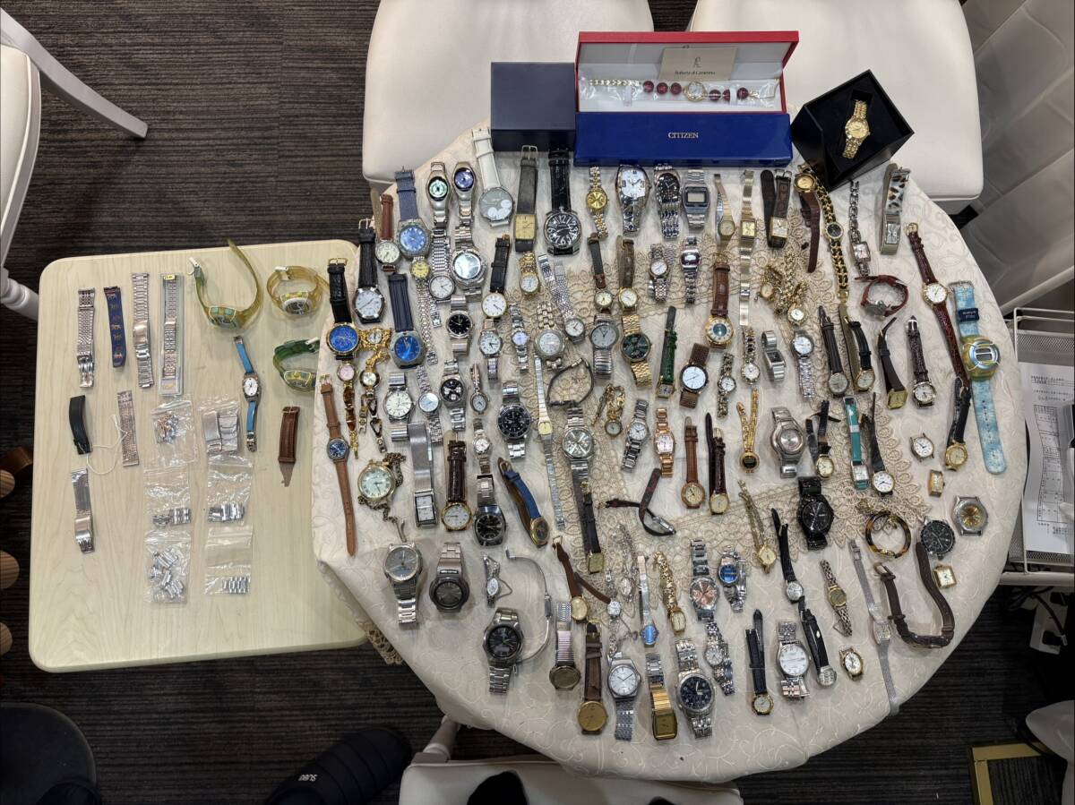 【1円～】大量まとめ 腕時計 SEIKO/CASIO/CITIZEN/ORIENT/TECHNOS他 ブランドあり 約124本＋ベルト14個 総重量約5.7kg ジャンク/稼働品混在