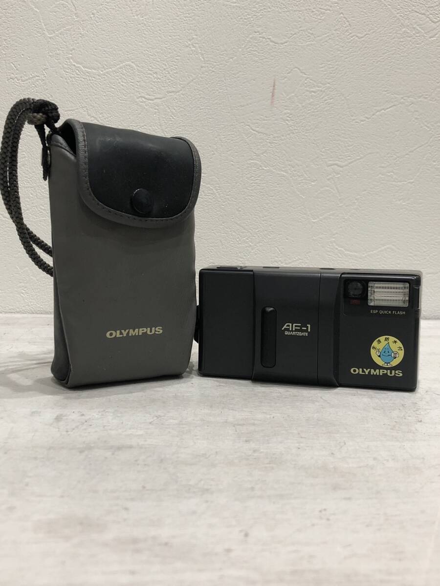 【1円スタート】動作未確認 OLYMPUS オリンパス AF-1 QUARTZDATE ZUIKO 35mm 1:2.8 フィルムカメラ コンパクトフィルムカメラ ケース付き