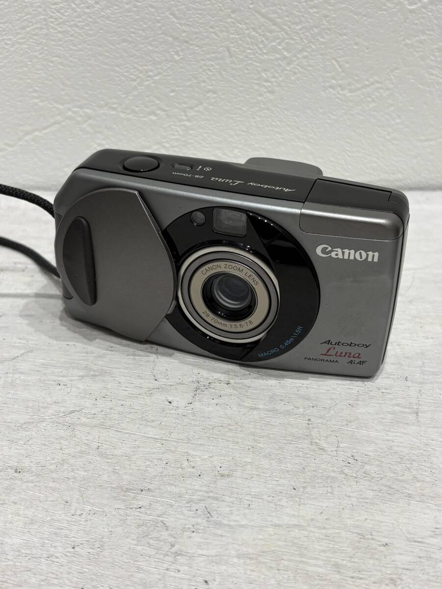 【1円スタート】稼働品 Canon Autoboy Luna 28-70ｍｍ 1：5.6-7.8 フィルムカメラ オートボーイ ルーナ フィルム入り ケース付