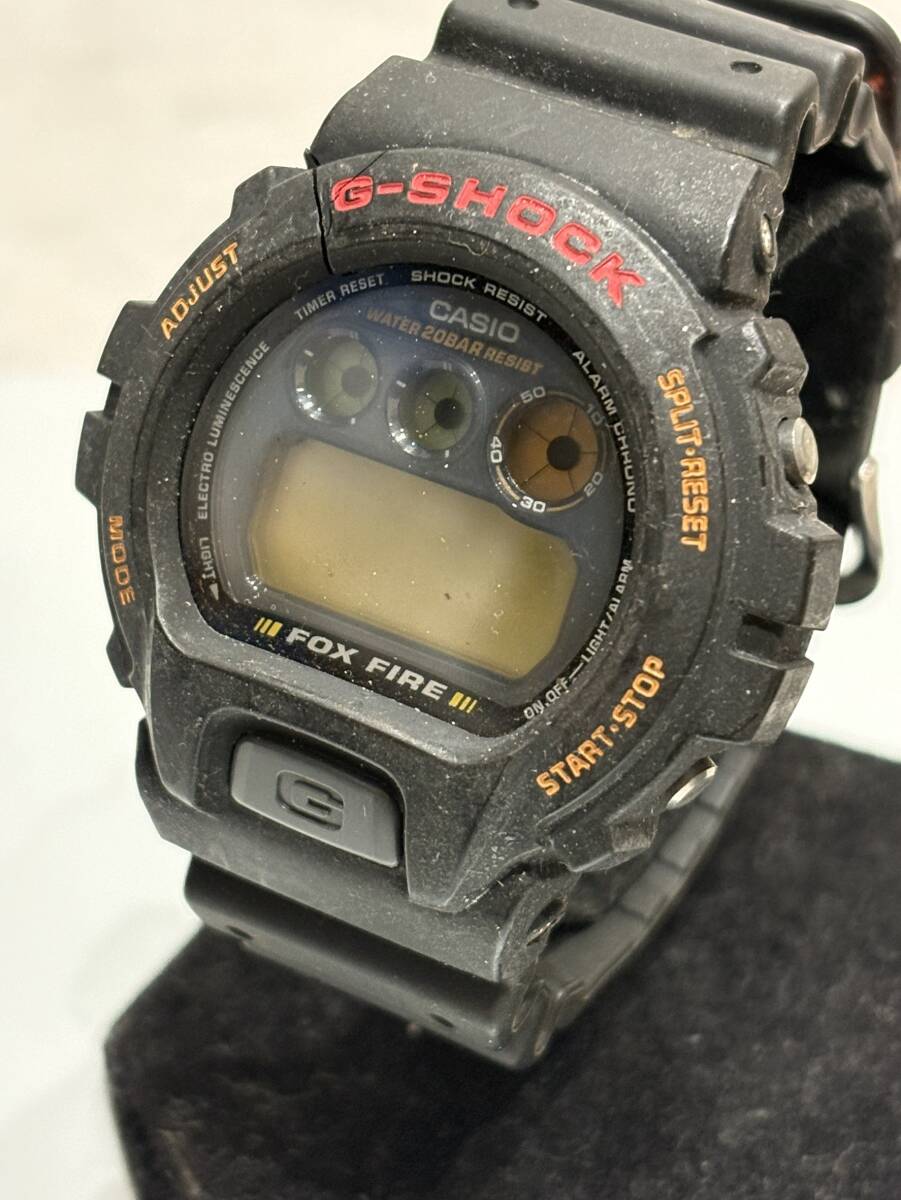【1円スタート】CASIO カシオ DW-6900 G-SHOCK ジーショック FOX FIRE フォックスファイア 腕時計 ブラック 動作未確認