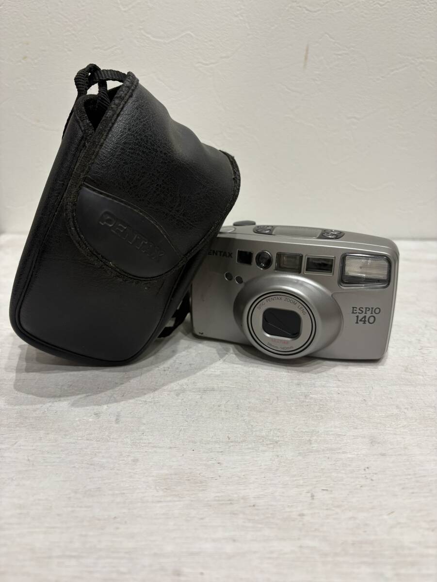 【1円スタート】稼働品 PENTAX ペンタックス ESPIO 140 フィルムカメラ コンパクトフィルムカメラ AF MULTIAF 38mm-140mm ケース付き
