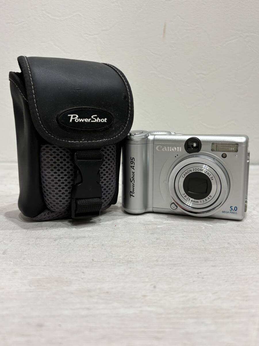 【1円スタート】Canon PowerShot キャノン パワーショット A95 デジカメ PC1099 不動 ジャンク ケース付き