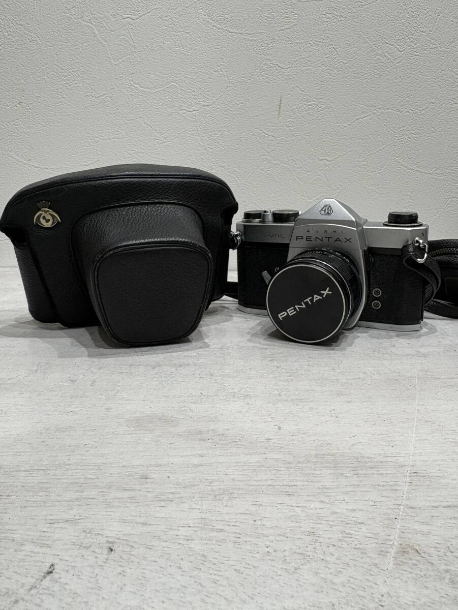 【1円スタート】ASAHI PENTAX ペンタックス SPOTMATIC SP フィルムカメラ 一眼レフ ボディ レンズ Super-Takumar 1:1.8/55 現状品